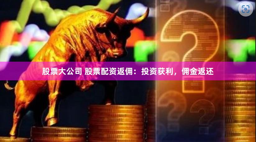股票大公司 股票配资返佣：投资获利，佣金返还